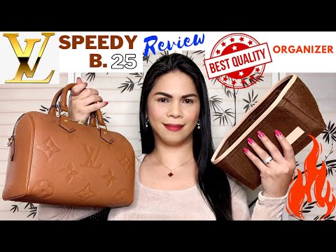 Louis Vuitton Speedy 25 bandouliere cognac empreinte monogram