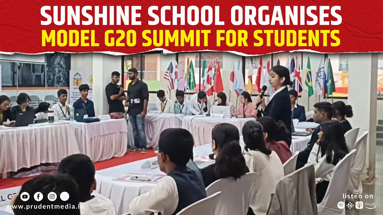 Sunshine School Organises Model G20 Summit For Students
