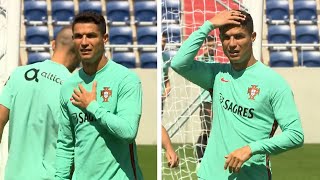 Cristiano Ronaldo & Portugal Players Train Ahead Of Hungary Clash - Hungary v Portugal - Euro 2020