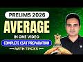 Complete CSAT: Average in One Shot | UPSC Prelims 2026 Complete Chapter Wise Revision
