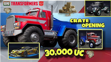 🔥 30,000 UC Transformers SPEED DRIFT Crate Opening in BGMI l Speed Drift BGMI crate opening