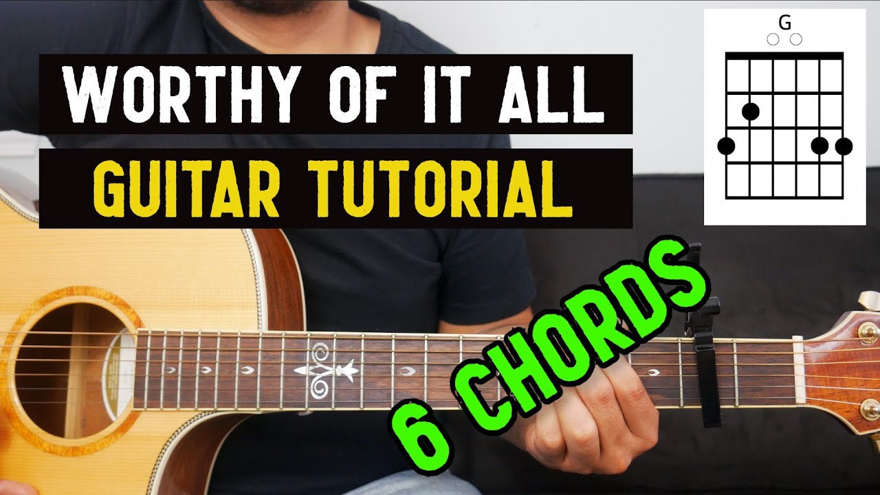 Worthy of it all i guitar tutorial with capo i david brymer