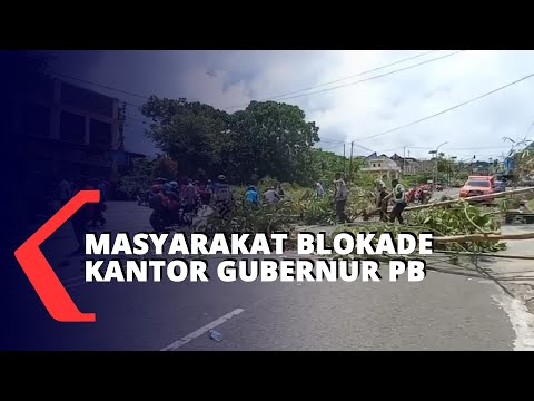 Masyarakat Blokade Kantor Gubernur Provinsi Papua Barat