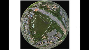 Tiny planet drone image animation fun