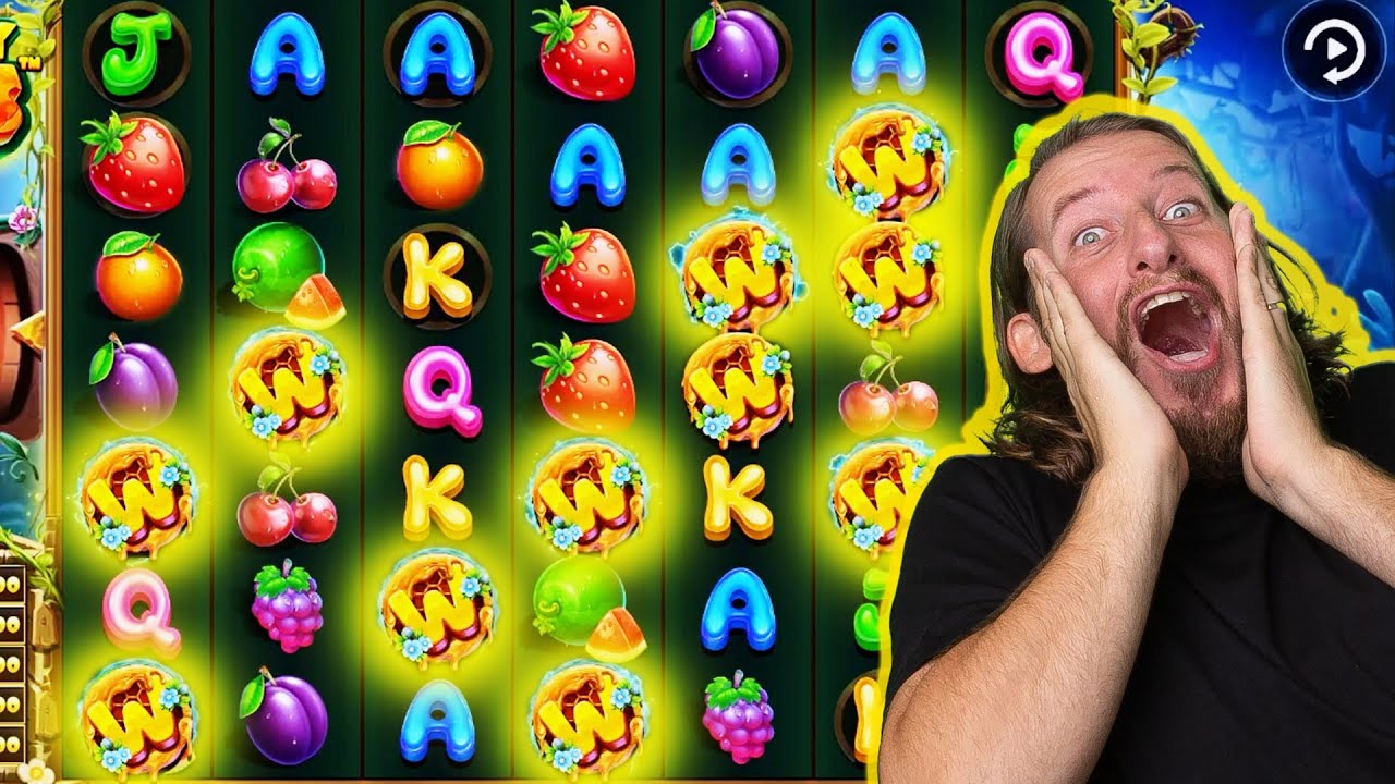 Crazy Big Win On New Sticky Bees Slot! 