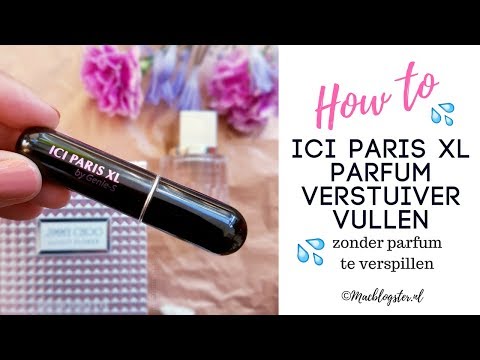 ICI Paris XL parfum verstuiver hoe gebruik je dit?