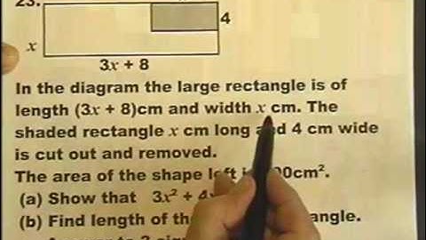 Question 23 paper 4 GCSE Higher 2011