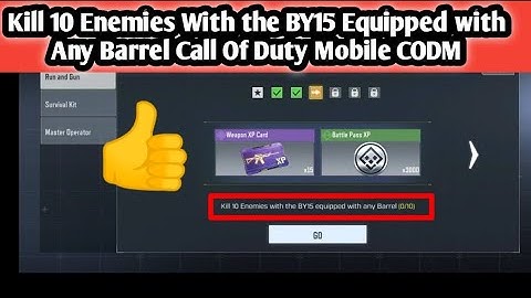 Kill 10 Enemies With the BY15 Equipped with Any Barrel Call Of Duty Mobile CODM