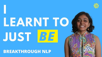 I learnt to just be with Neuro Linguistic Programming &Breakthrough Coaching@Vitality Living College