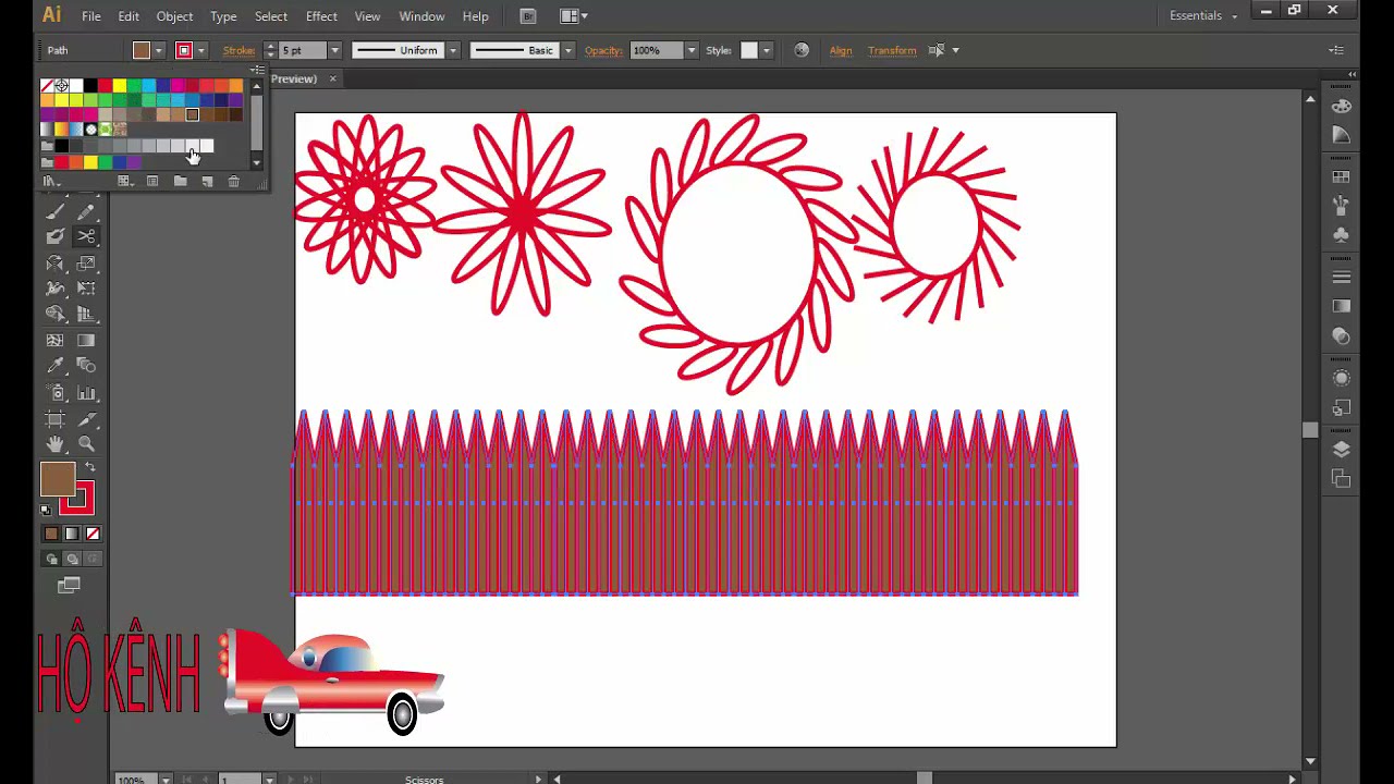 cách sử dụng rotate tool và reflect tool trong ai |... - youtube