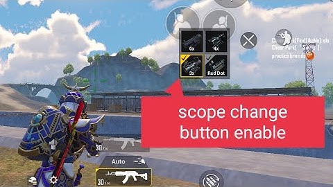 how to enable Quick scope switch setting in bgmi ! scope change button enable kaha se kare