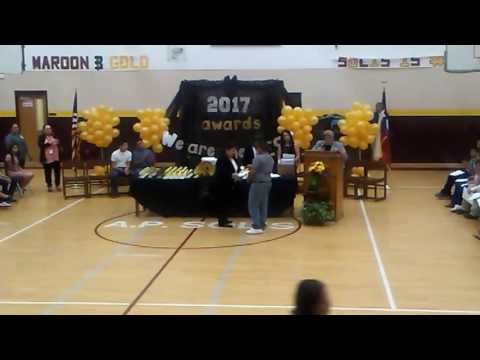 Jr's 6th grade award ceramony..A.P. Solis middle school,Donna Tx.