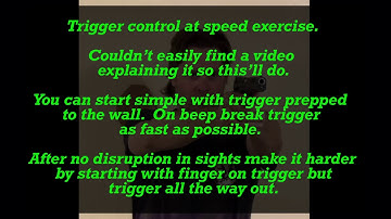 Trigger Control at Speed Exercise from Ben Stoeger.....Do it!