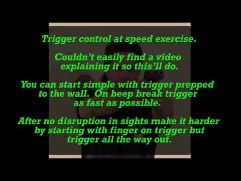 Trigger Control at Speed Exercise from Ben Stoeger.....Do it!