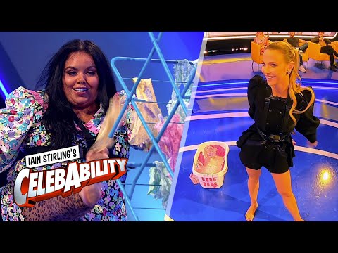 Scarlett and Sophie Hermann Play "Flicking Knickers" | CelebAbility