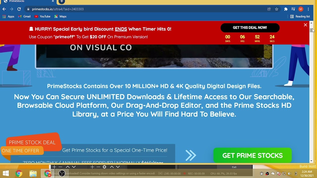 Prime stock ultra review/ searching for millions of HD Quality stocks