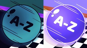 A to Z Run 🏀vs Reverse gameplay Ball Colour Run walkthrough , iOS Android New Update ( part : 2054 )