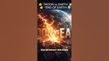 Moon half destroyed + Earth cracking#MoonVsEarth #SpaceDisaster#foryou#MoonCrash #ytshorts #shorts