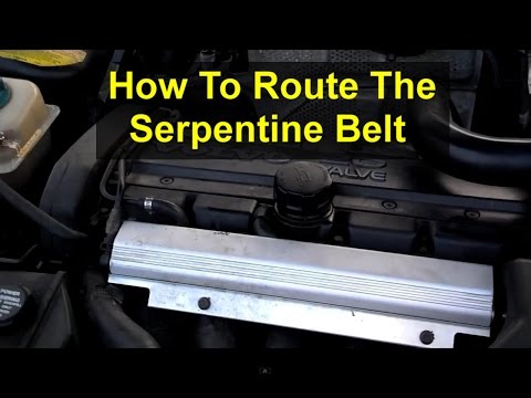 How to install the long and short serpentine belt on the Volvo 850, S70, V70, etc. – VOTD