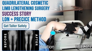 Femur + Tibia Quadrilateral Limb Lengthening with Precice 2