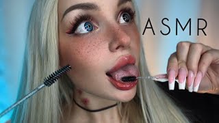 АСМР МАКИЯЖ СЛЮНКОЙ 3.0💦 ASMR RELAXING SPIT PAINTING FOR SLEEP😴/ mouth sounds