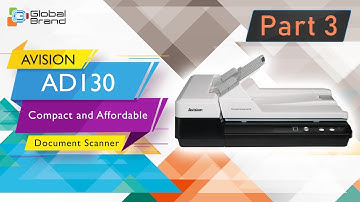 HOW TO SCAN WITH AVISION AD130 Compact and Affordable Document Scanner #Part3 | Global Brand Pvt Ltd