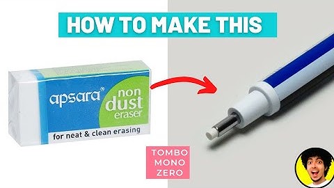 How To make Tombow Mono Zero Eraser At Home || Easy Step By Step