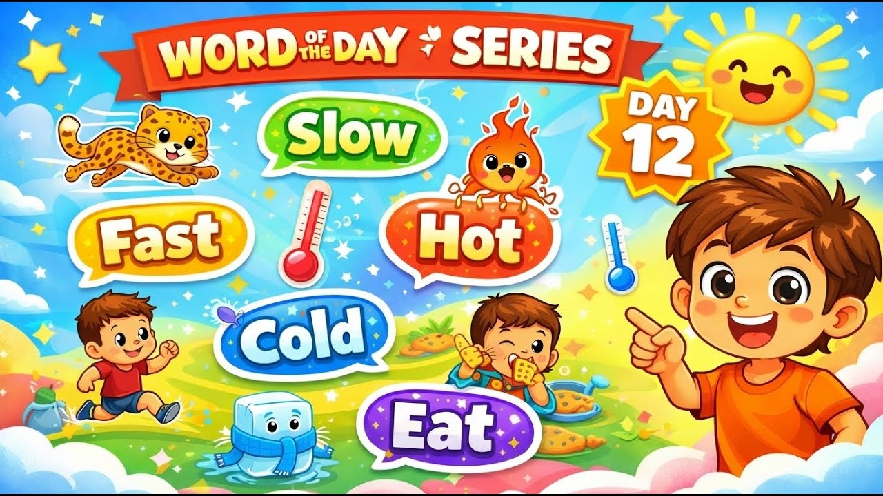 Fun English Words Every Day for Kids ?✨ | Learn & Play