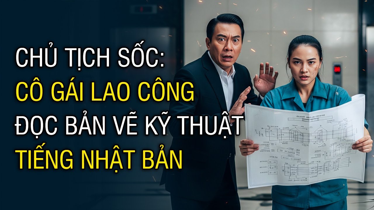Chủ Tịch Sốc Khi Thấy Cô Gái Lao Công Giải Thích Bản Vẽ Kỹ Thuật Thang Máy Cho KTS Nhật Bản