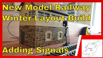 150 New Model Railway Winter Layout Build - Adding Signals