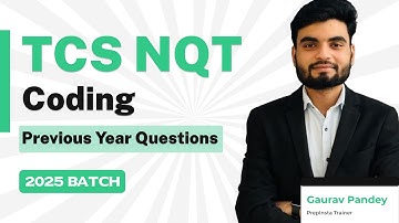 TCS NQT Coding Questions & Answers 2025 | Complete TCS NQT 2025 Preparation