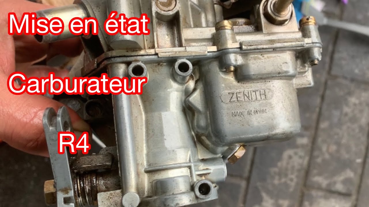 Démontage & Révision et réglages Carburateur Zénith 28if Renault 4 - YouTube