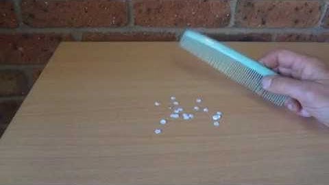 How to Attract Paper to a Comb using Static Electricity - Simple Science Experiment