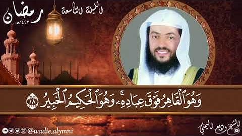 الشيخ #وديع_اليمني - تلاوة عطرة من سورة الأنعام || مسجد المزيني - ليلة ٩ رمضان ١٤٤٣هـ