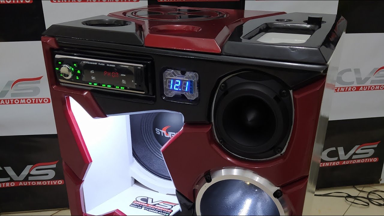 Caixa Bob usina vermelha toppp montagem vídeo 1