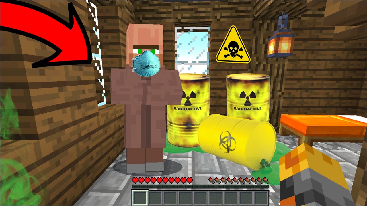 Minecraft Villagers Spill Nuclear Waste In To My World Mod Save Against Nukes Minecraft Mods Youtube - roblox how to make your own contamination game