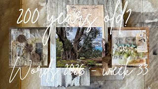 on my studio table 113 (winner announced, hope, letting go, exhibition, earth paints, stitching)