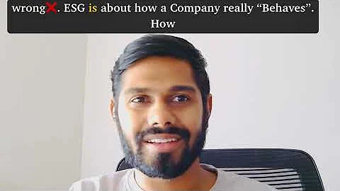 What ESG is NOT (biggest misconception)