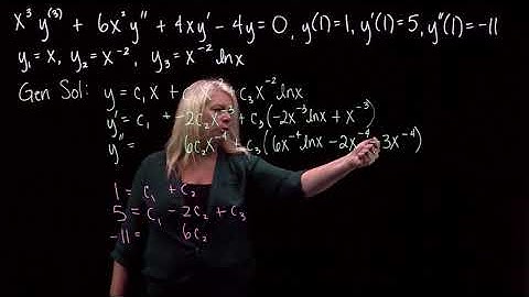 Third-Order DE Check Solutions and Find Particular Solution