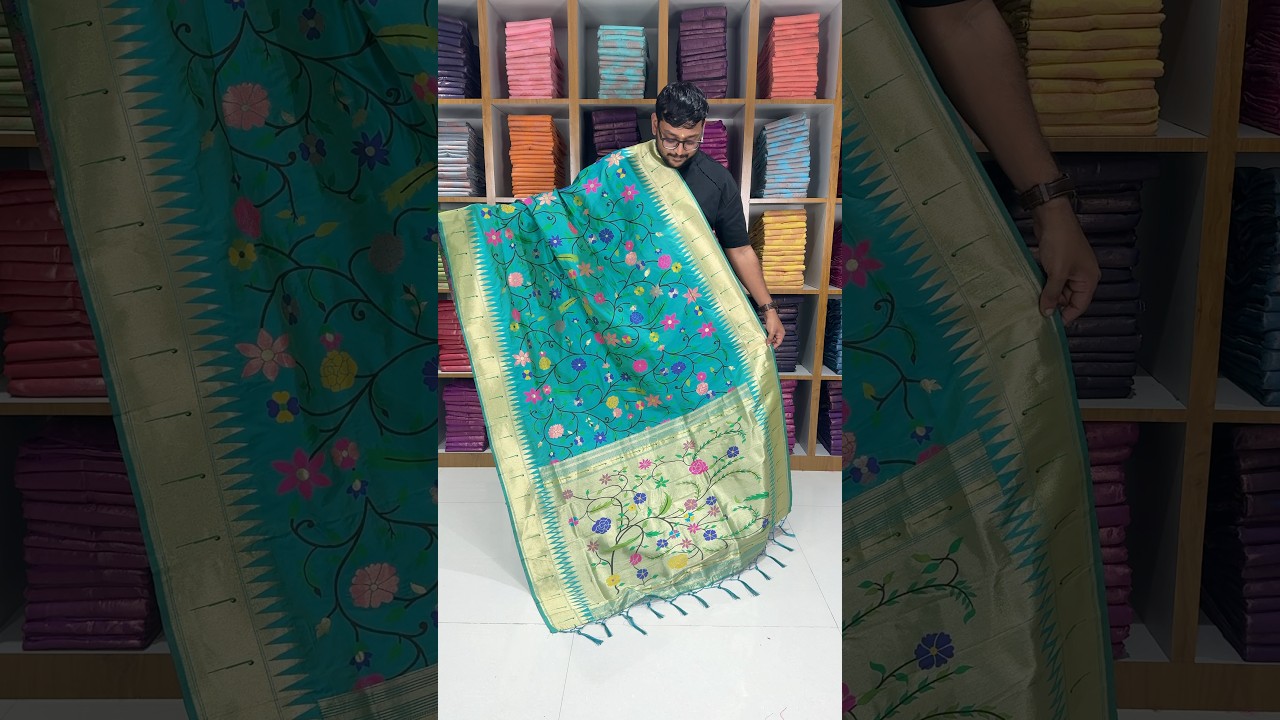 Janhvi Kapoor–Inspired Kanchivaram Paithani Silk Saree