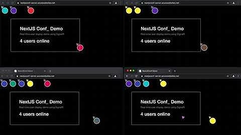 Real-time user presence visualization using SignalR & Blazor