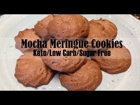 Keto Mocha Meringue Cookies - Low Carb & Keto Diet