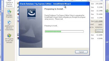 Uninstall Oracle Database 11g Express Edition 11.2.0