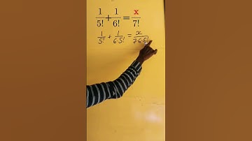 A nice factorial equation #math#factorial#mathshorts #permutation #utubeshorts