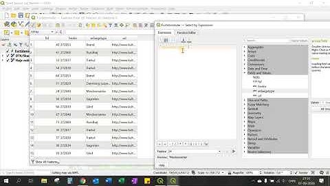 QGIS - Attribut table, expressions og multi edit