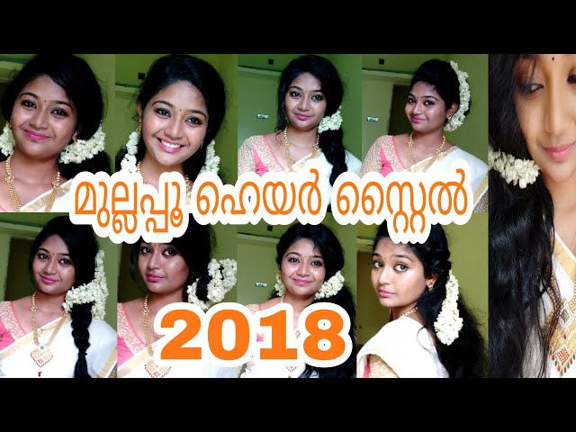 Traditional Hairstyles with Jasmine Flowers | Indian Hairstyles | Saree  Hairstyles | Onam 2023 - YouTube