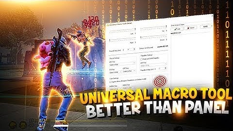 AUTO DRAG AIMBOT FREE FIRE ✅ UNIVERSAL MACRO TOOL ✅SETTINGS NO RECOIL NO/BAN 100%💥