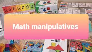Math Manipulatives video Part 1 #homeschooling #mathmanipulatives #homeschooling