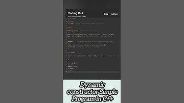 Dynamic constructor simple program in c++  #dynamic #constructor #cpp
