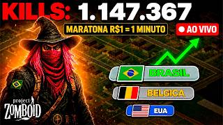 🔴 AO VIVO | 1.1 MILHÃO DE KILLS | 9 ANOS | MARATONA DO MUNDIAL DE ZOMBOID 🇧🇷